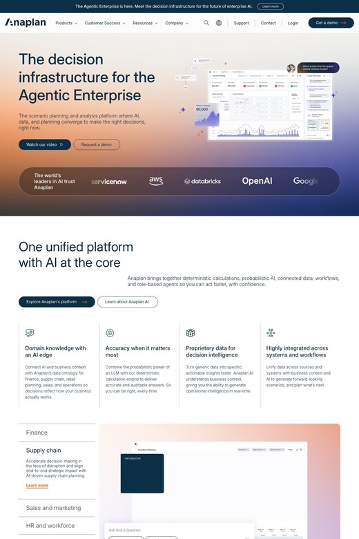 Portrait website preview for enterprise planning